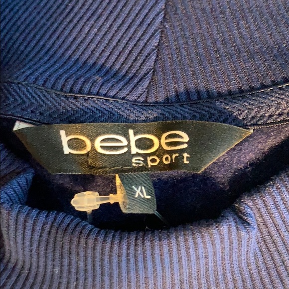 NWT- BeBe Navy Crewneck Sweatshirt XL - Picture 3 of 4